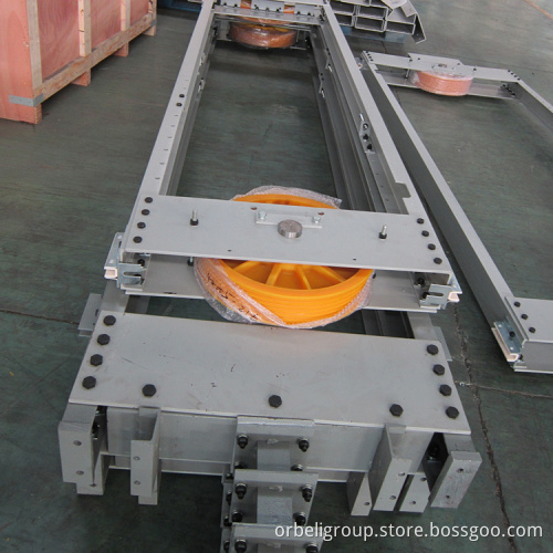 Elevator Modernization Solution: Counter Weight Frame with Nylon Sheave